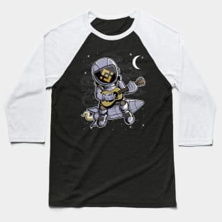 Astronaut Guitar Binance BNB Coin To The Moon Crypto Token Cryptocurrency Blockchain Wallet Birthday Gift For Men Women Kids Baseball T-Shirt